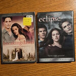 Twilight Saga DVD Set - Breaking Dawn & Eclipse
